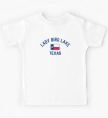 Lady Bird Lake Texas Kids T-Shirt