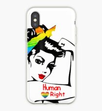 Vinilo o funda para iPhone Lady Human Right LGBT Pride Edición Limitada