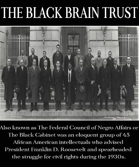 The Black Brain Trust Black Cabinet History Civil Rights Poster