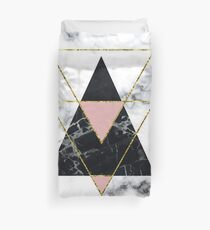 Geo glam marble Duvet Cover