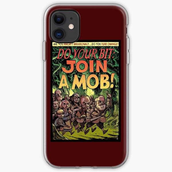 Join a mob! iPhone Soft Case