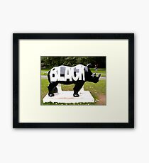 BLACK Framed Print
