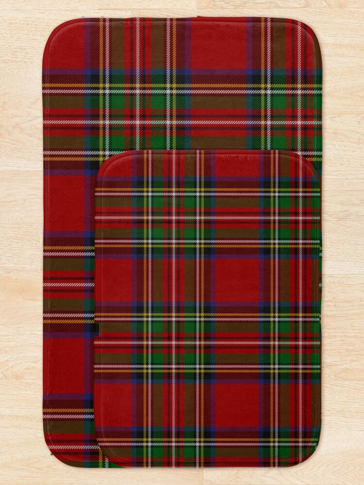 Alternate view of Royal Stewart Tartan Clan Bath Mat