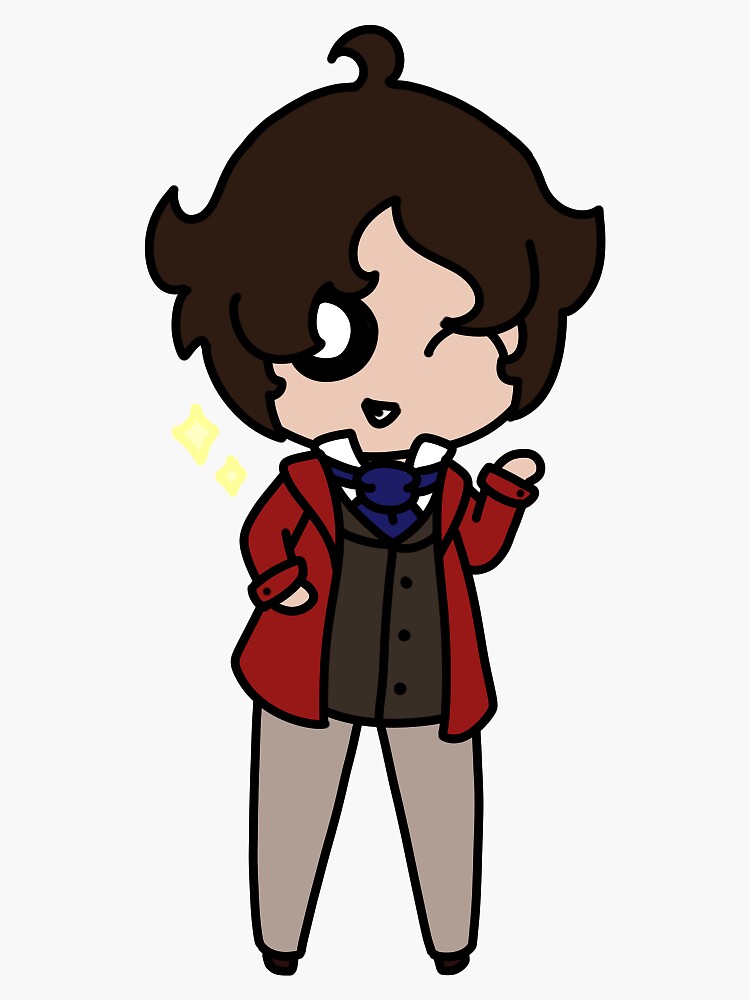Courfeyrac Sticker by shroomsoft