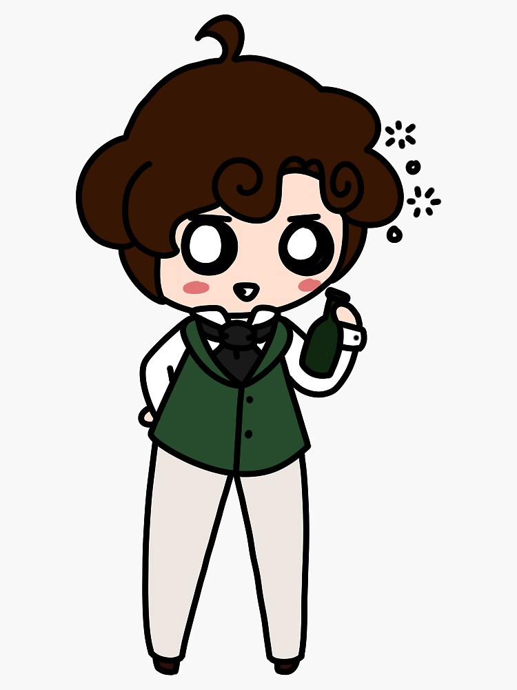 Grantaire Sticker by shroomsoft