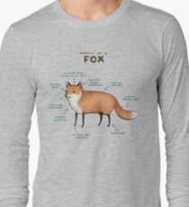 Anatomy of a Fox Long Sleeve T-Shirt