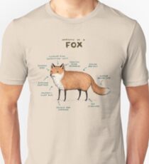 Anatomy of a Fox Unisex T-Shirt