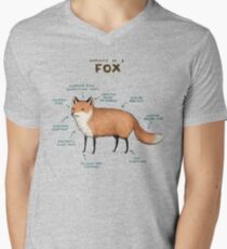 Anatomy of a Fox Men's V-Neck T-Shirt