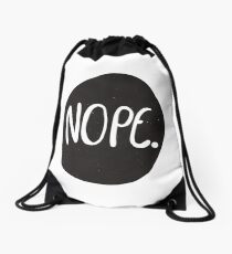 Nope Drawstring Bag