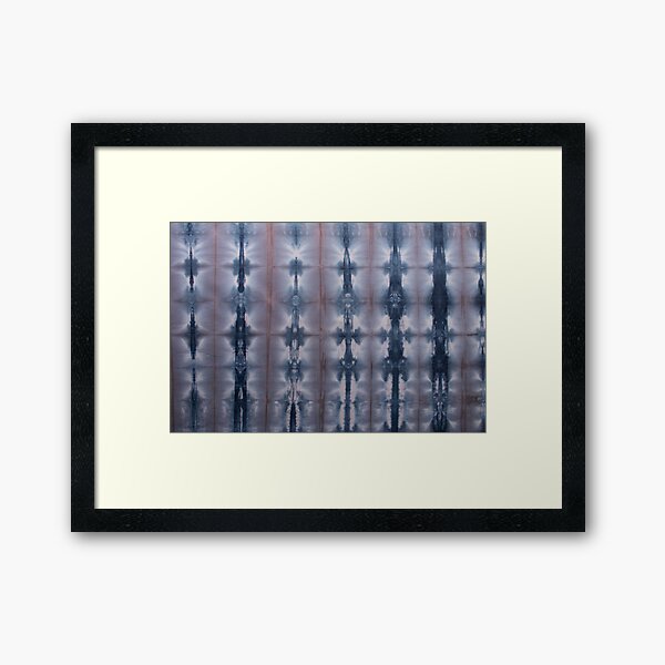 SKU547 Shibori Style - Blue Pink 2 Framed Art Print
