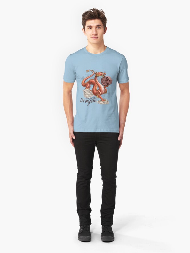 Alternate view of Year of the Dragon Slim Fit T-Shirt