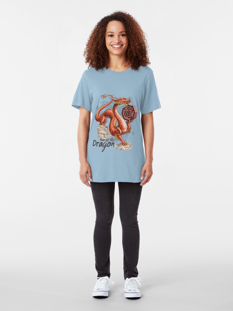 Alternate view of Year of the Dragon Slim Fit T-Shirt