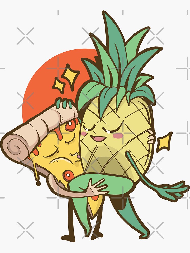 "Pineapple Pizza" Sticker by soondoock Redbubble
