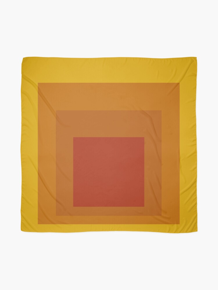 Alternate view of Block Colors - Yellow Orange Red Scarf