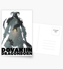 Dovakiin/Dragonborn Art Decal Postcards