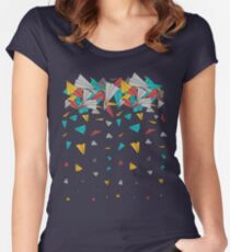 Flying paper planes Tailliertes Rundhals-Shirt