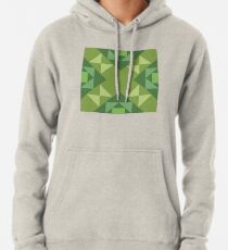 Pop Squares GREEN Pullover Hoodie