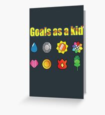 Pokemon - Kanto Badges Greeting Card