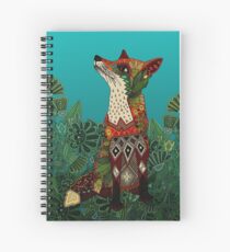 Cuaderno de espiral zorro floral