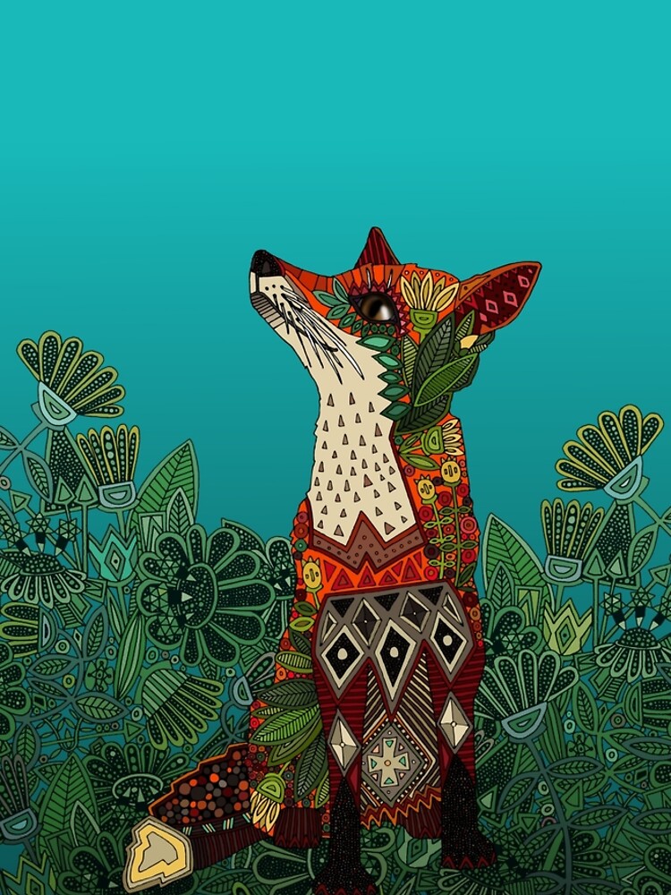 floral fox by scrummy