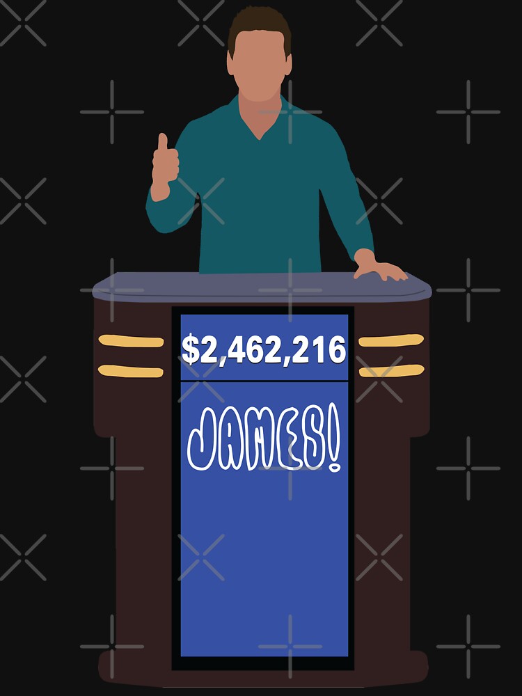 Heroes of Quiz Shows: James! Holzhauer at the Podium (new shirt) by countercolour