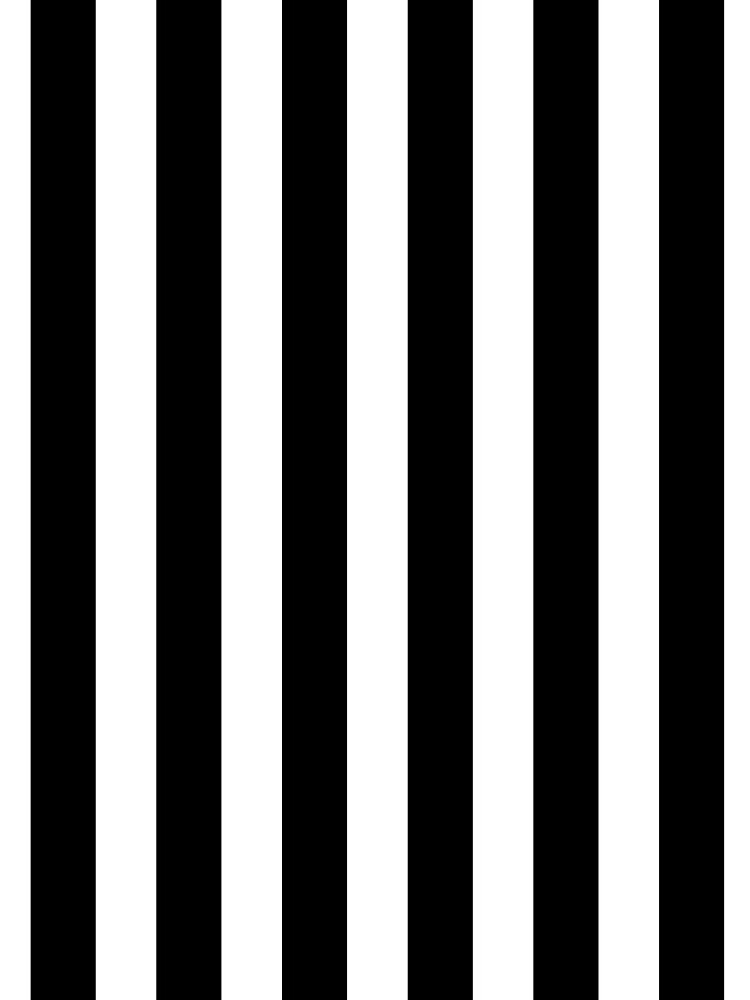 Classic Black and White Football / Soccer Referee Stripes by podartist