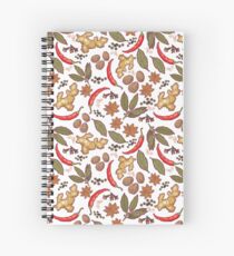 Spices pattern Spiral Notebook
