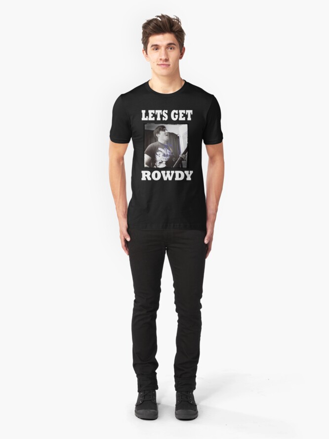 rowdy t shirt white