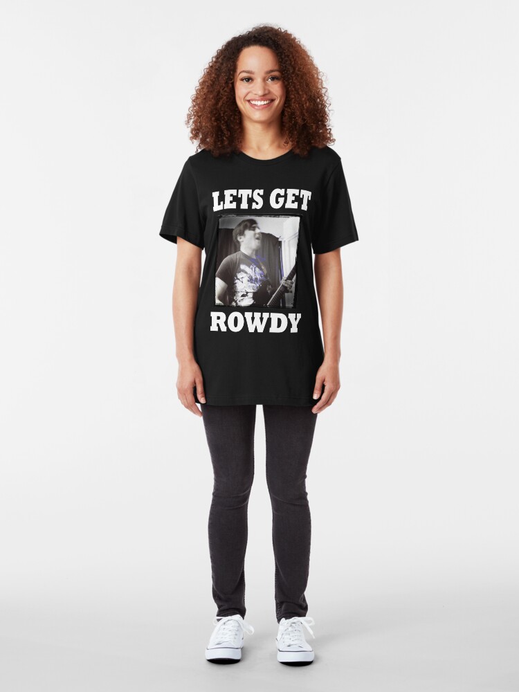 rowdy t shirt black