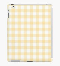 Gelber Gingham iPad-Hülle & Klebefolie