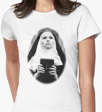 Satanic Nun Women's Fitted T-Shirt