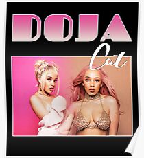 Doja Cat Retro 90's Hip Hop Vintage Tee Poster