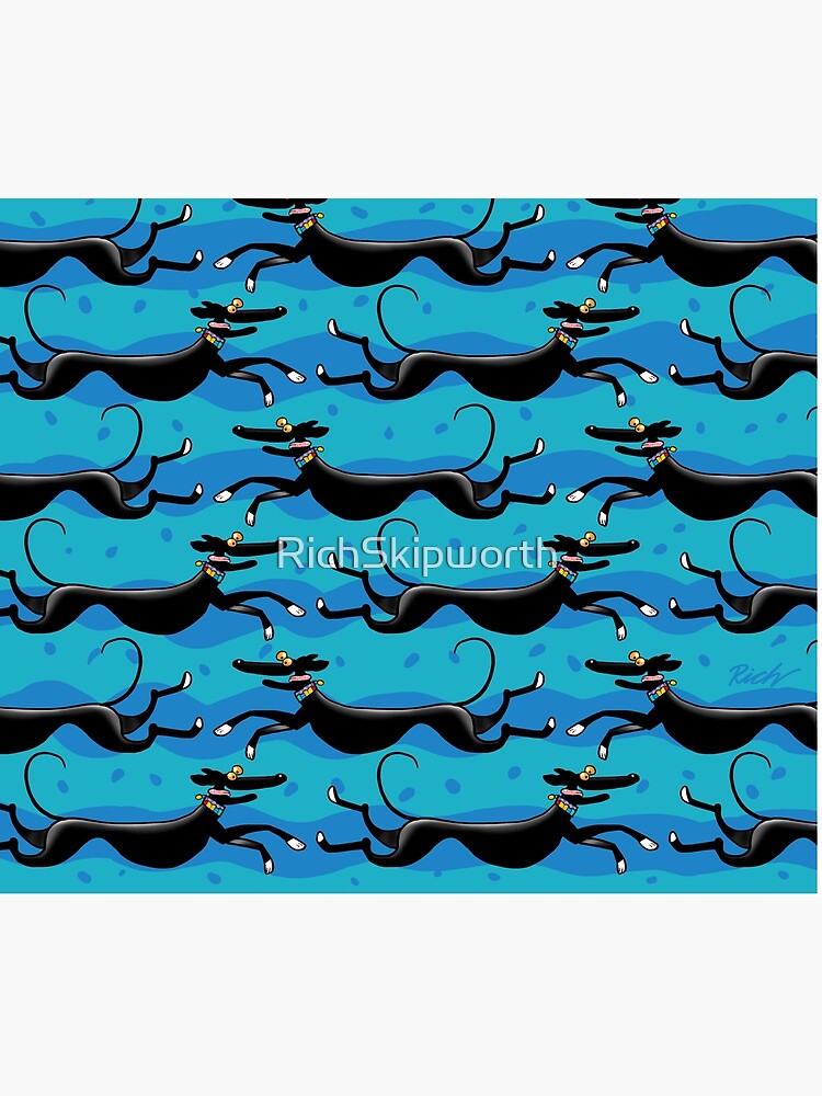 Blue Zoomies pattern by RichSkipworth