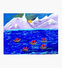 The Voyage Acrylic Painting Fotodruck