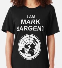 I Am Mark Sargent Flat Earther Slim Fit T-Shirt