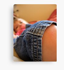 baby knee Canvas Print