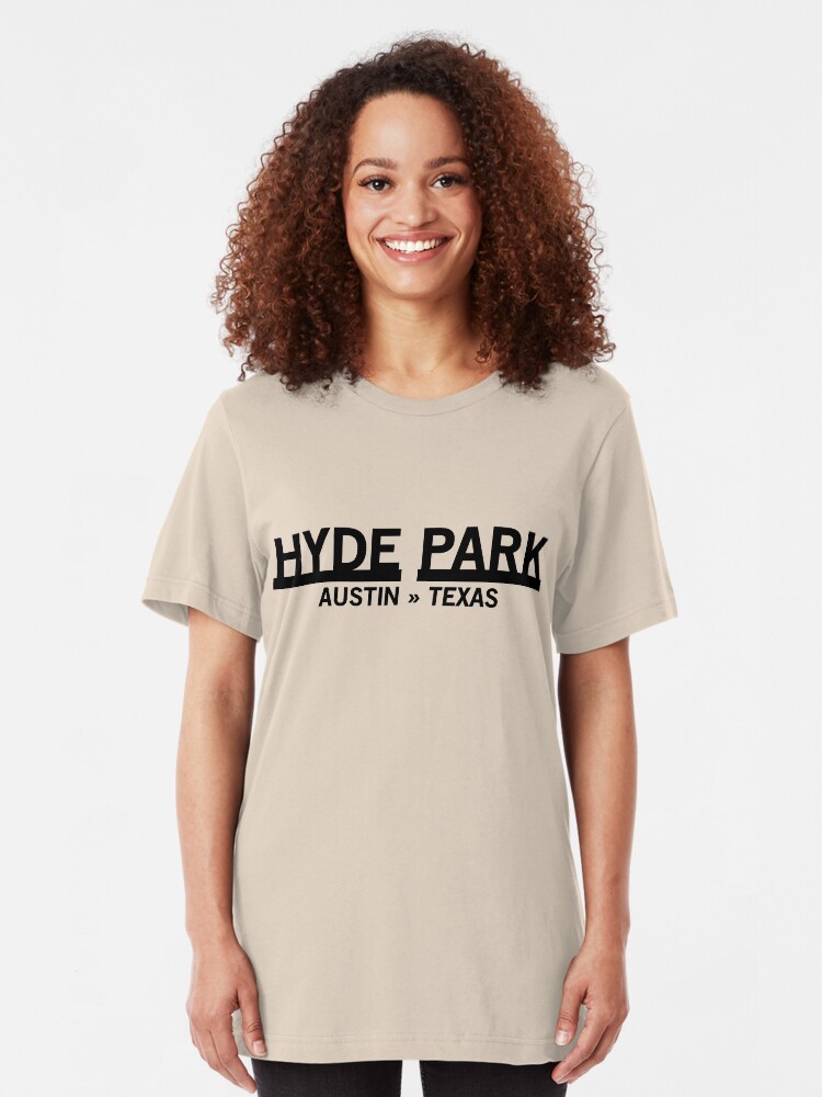 Alternate view of Hyde Park - Austin, Texas Slim Fit T-Shirt
