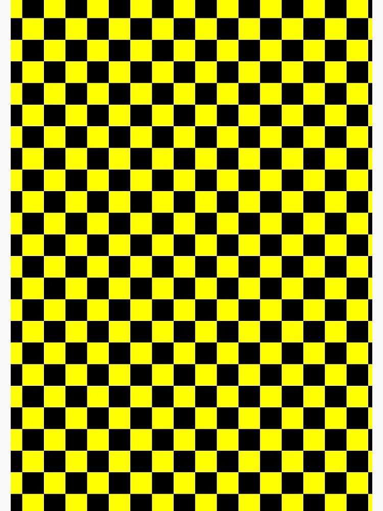 black and yellow checkerboard