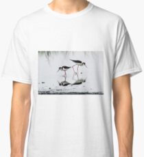 Black necked Stilts with reflection(My reflection is better than yours!) Classic T-Shirt