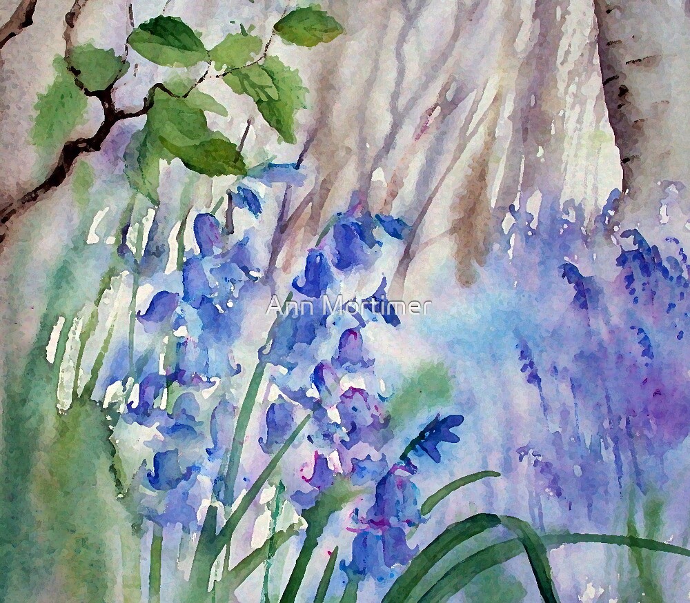 Impression Bluebells By Ann Mortimer Redbubble