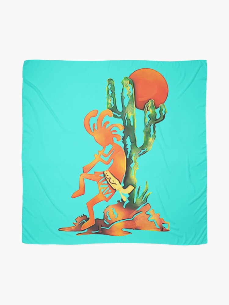 Alternate view of kokopelli Art Scarf