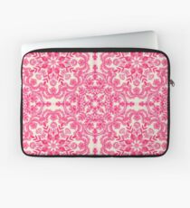 Pink & Soft Creme Volkskunst Muster Laptoptasche