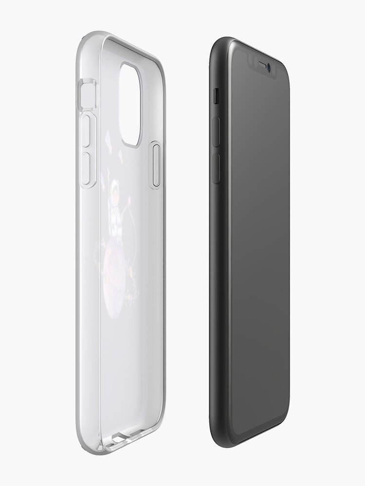 Alternate view of Astronaut catching Asteroids on a Star iPhone Case & Cover