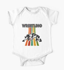 Wrestling Vintage Short Sleeve Baby One-Piece