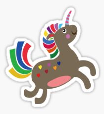 Unicorn and Rainbow Sticker