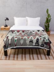 Painted the Way Throw Blanket