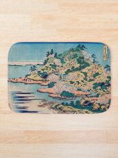 Sesshu Ajigawaguchi Tenposan von Katsushika Hokusai Badematte