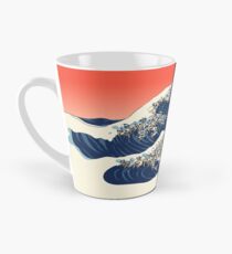 The Great Wave of Pug Tall Mug