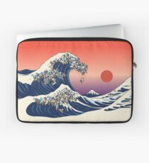 Funda para portátil La gran ola de Pug