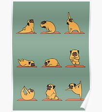 Pug Yoga Poster